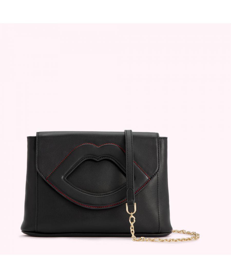 Lulu guinness black clutch bag new arrivals