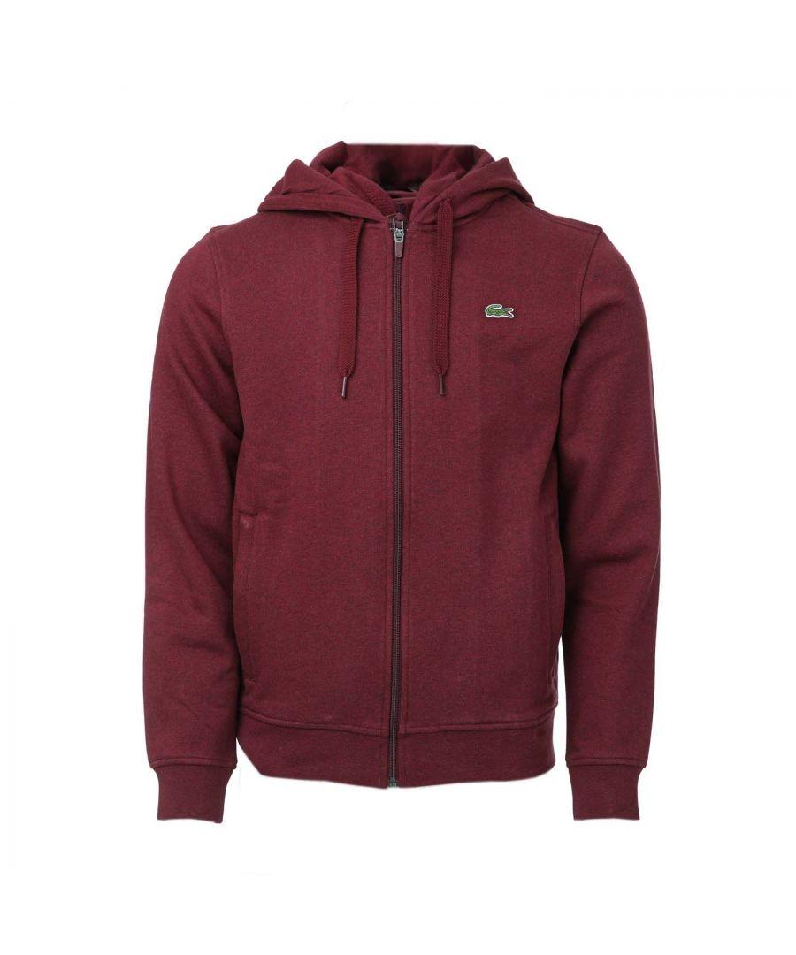 Lacoste Sport Lightweight Zip Hoody in Red for Men Lyst UK