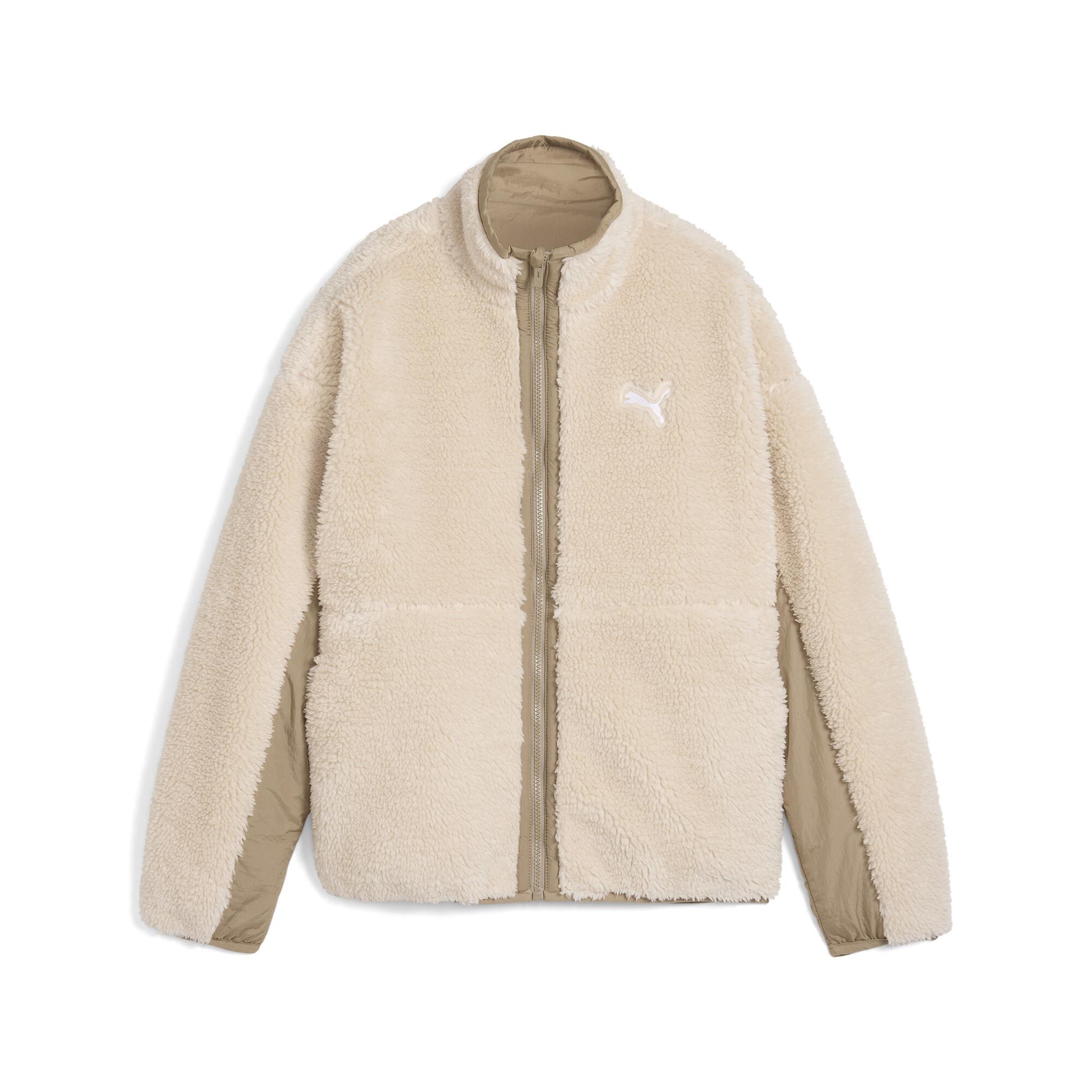 PUMA Reversible Sherpa Jacket in Natural Lyst UK