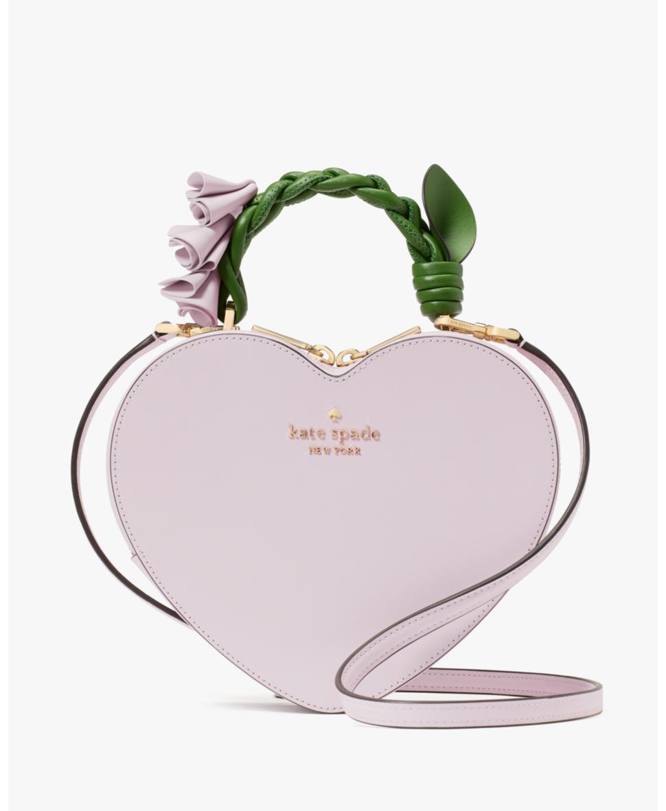 Kate Spade Love Shack Flora 3D Heart Crossbody in Pink | Lyst UK