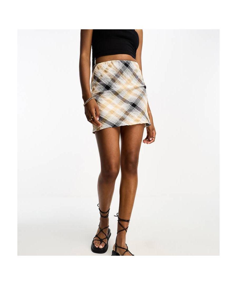 Checkered skirt tall clearance