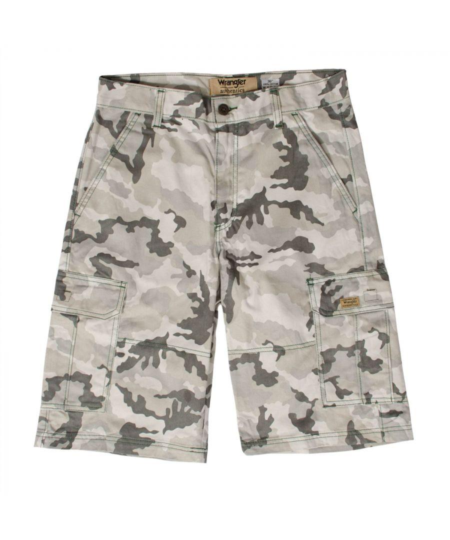 Wrangler Camouflage Cargo Shorts in Natural for Men Lyst UK