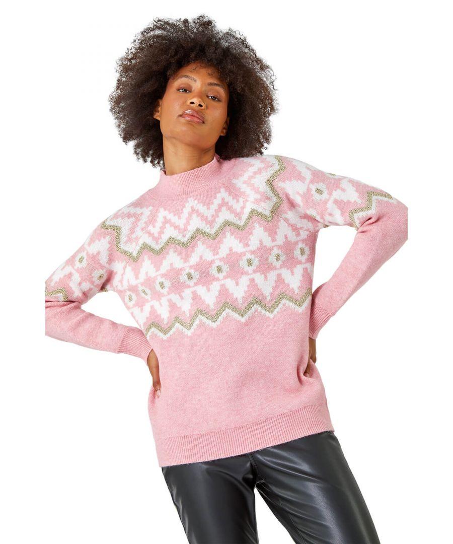 Fairisle knit jumper discount