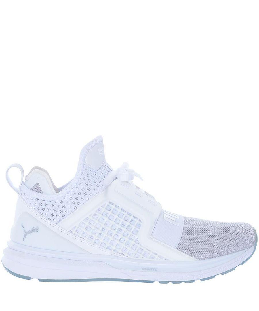 PUMA Ignite Limitless Knit Trainers in White for Men | Lyst UK