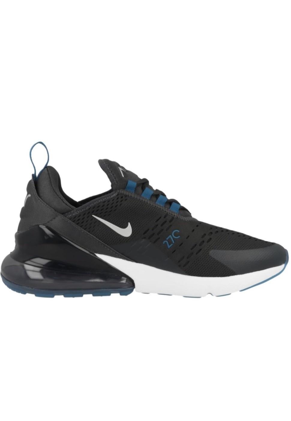 nike 270 blue and black