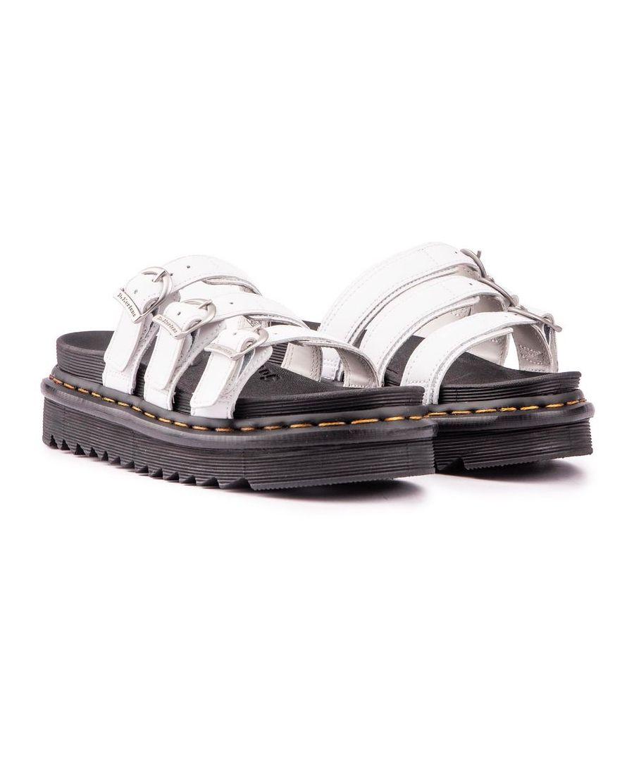Martens Blaire Slide Sandals in White Lyst UK