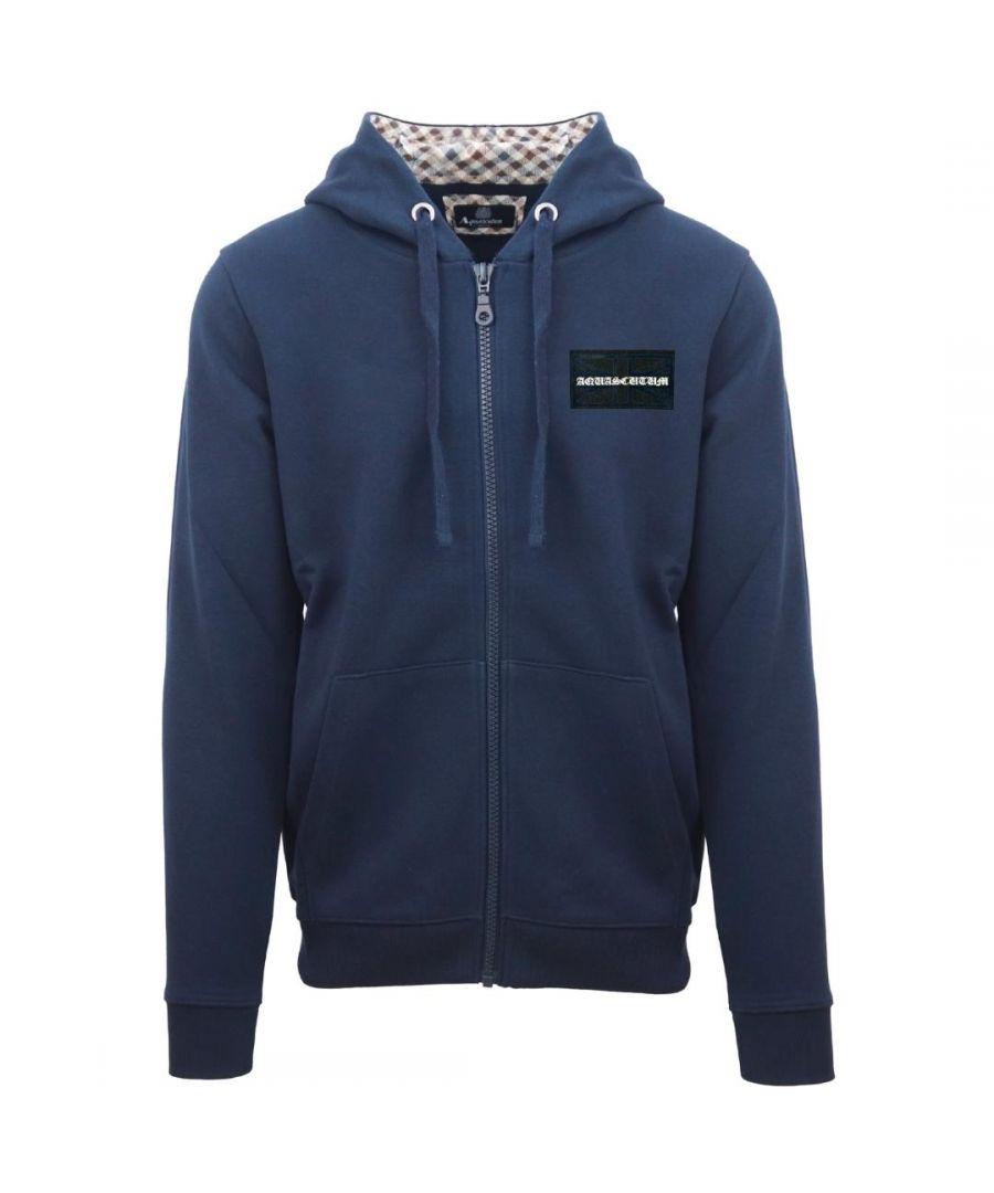 Aquascutum hoodie navy sales