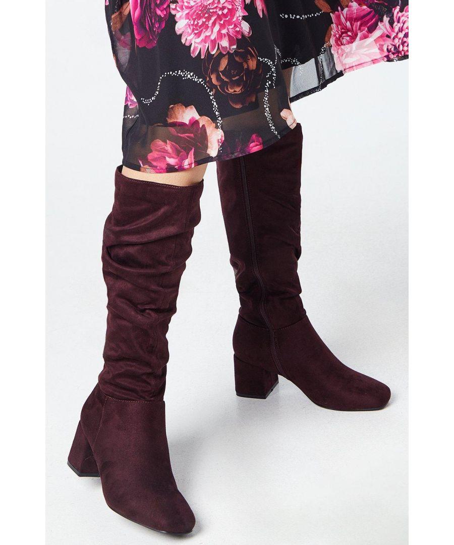 Dorothy perkins burgundy boots sale