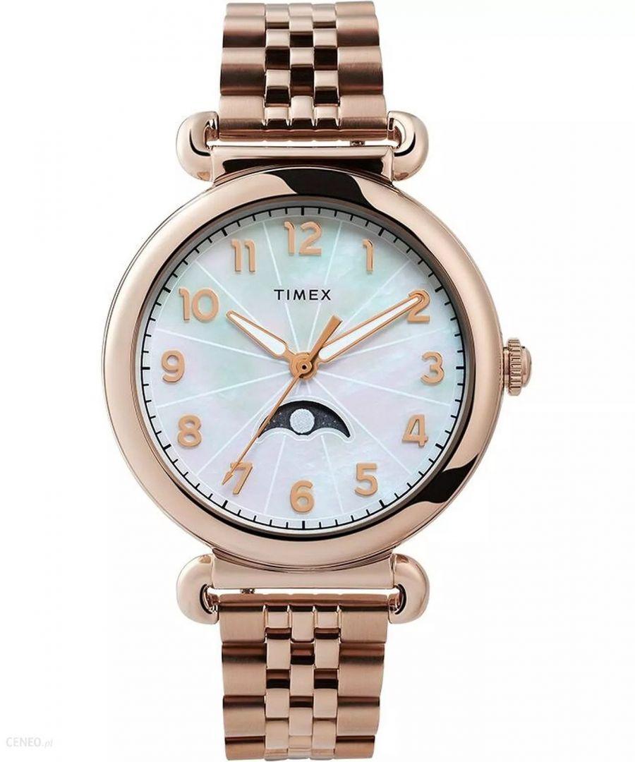 Timex Model 23 Rose Gold Watch Tw2t89400 Stainless Steel in Metallic