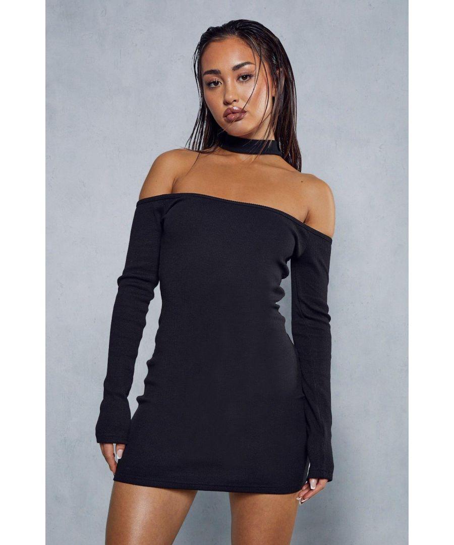 Black choker dress online
