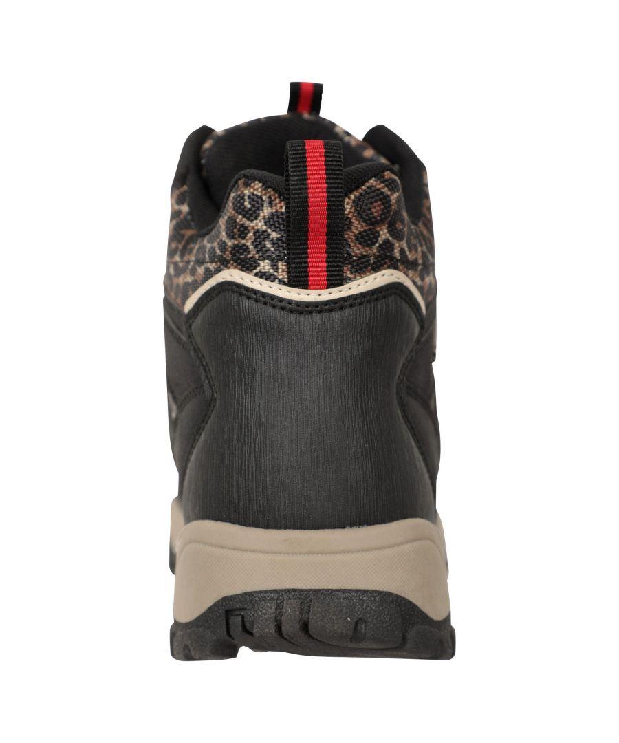 Mountain Warehouse Ladies Adventurer Leopard Print Faux Suede