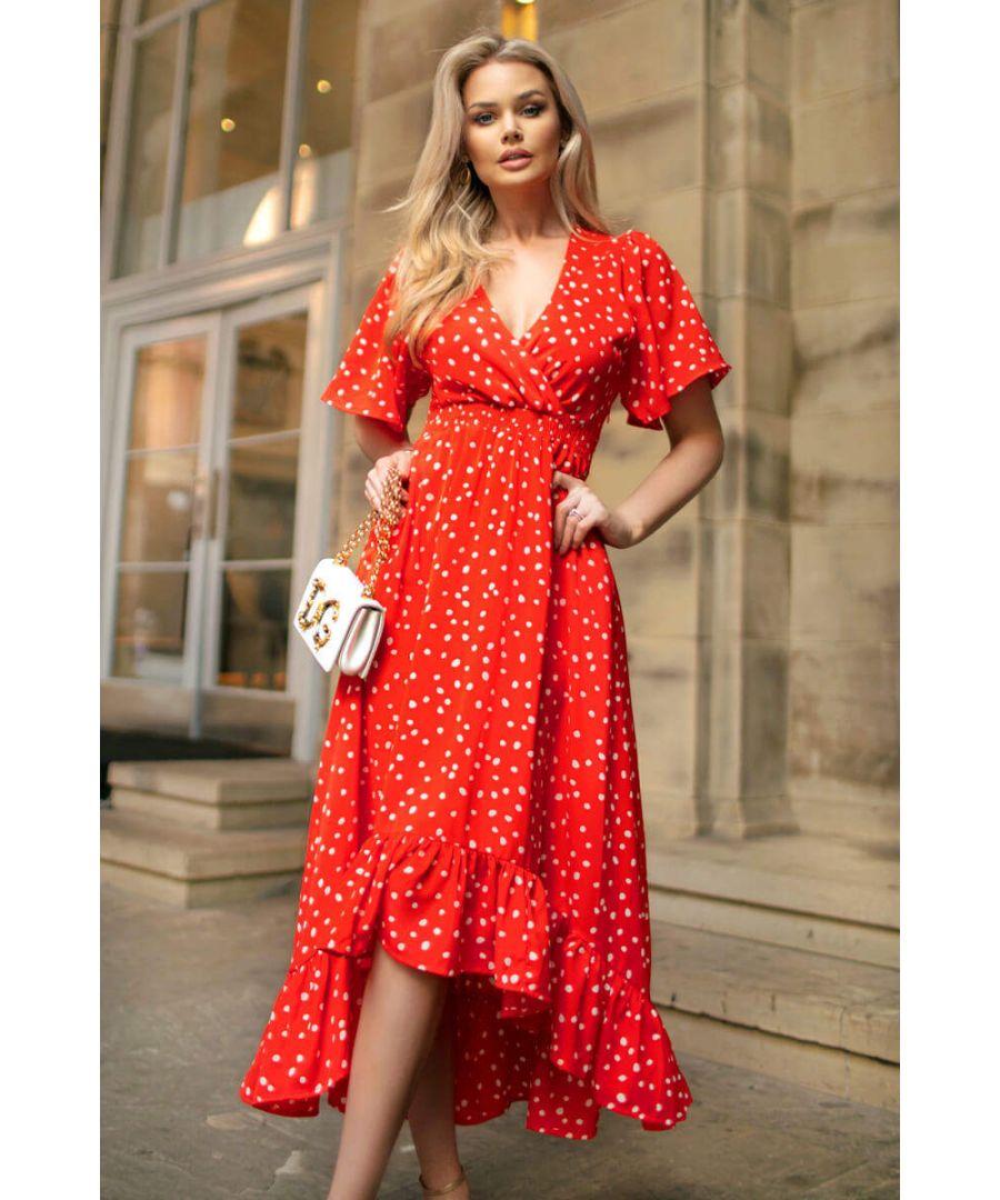 Ax paris polka dot dress sale