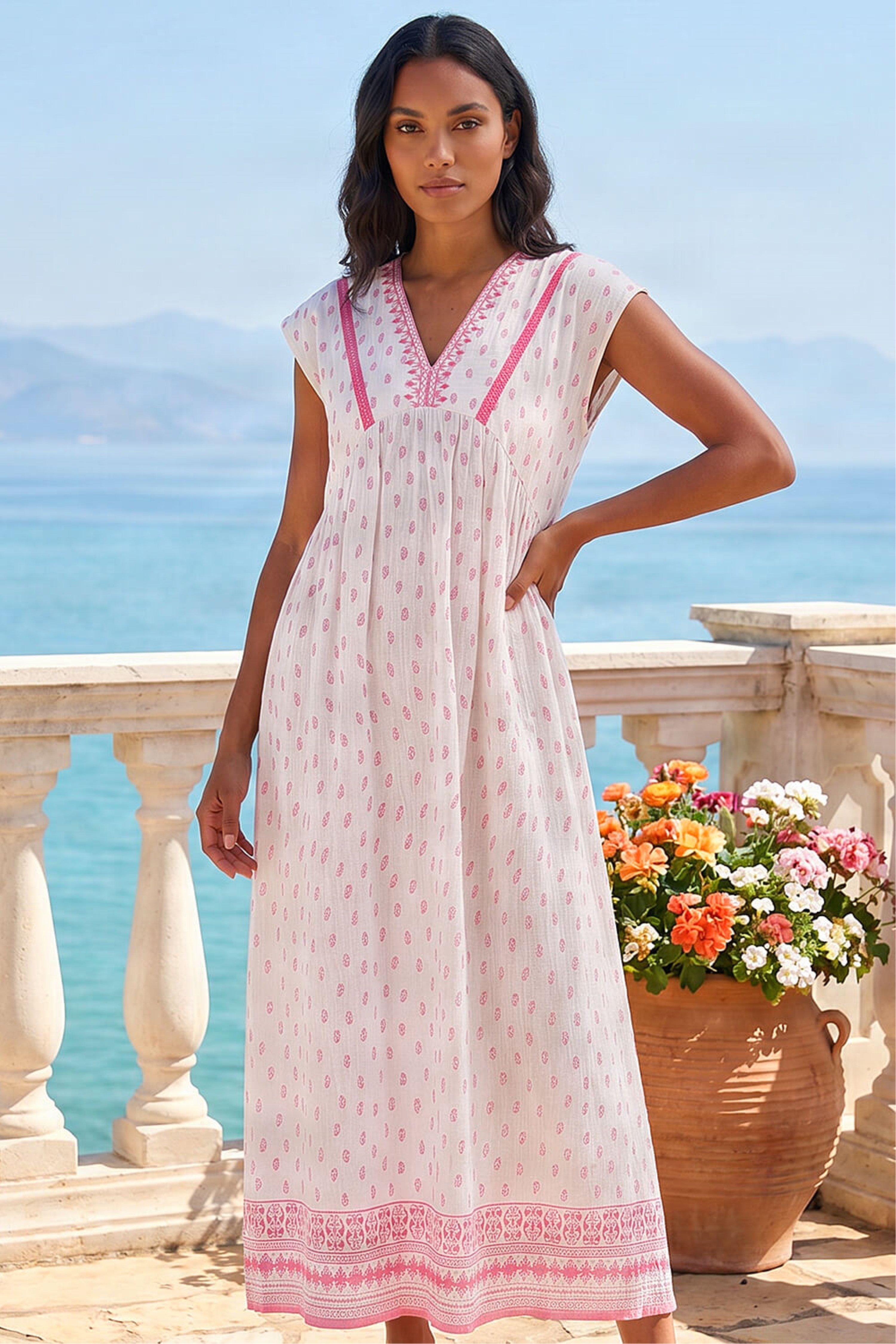 roman pink dresses Roman Pearl Pink See-through Evening Dresses 2019 A-Line / Princess Scoop Neck One-Shoulder 1/2 Sleeves Appliques Lace Beading Glitter Polyester Floor