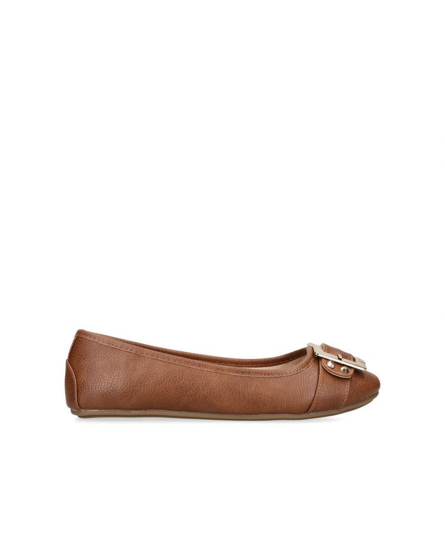 Carvela Kurt Geiger Mission Ballet Flats in Brown Lyst UK