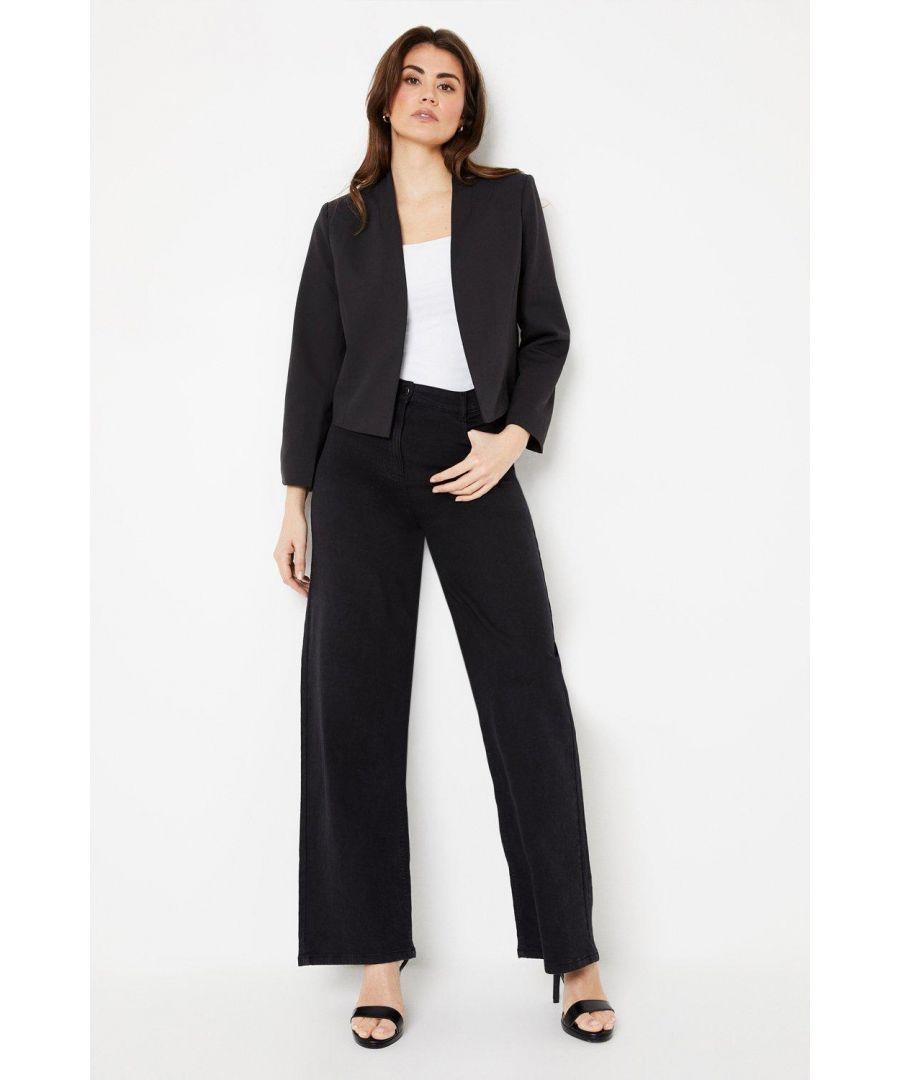 Wallis Short Bolero Jacket in Blue Lyst UK