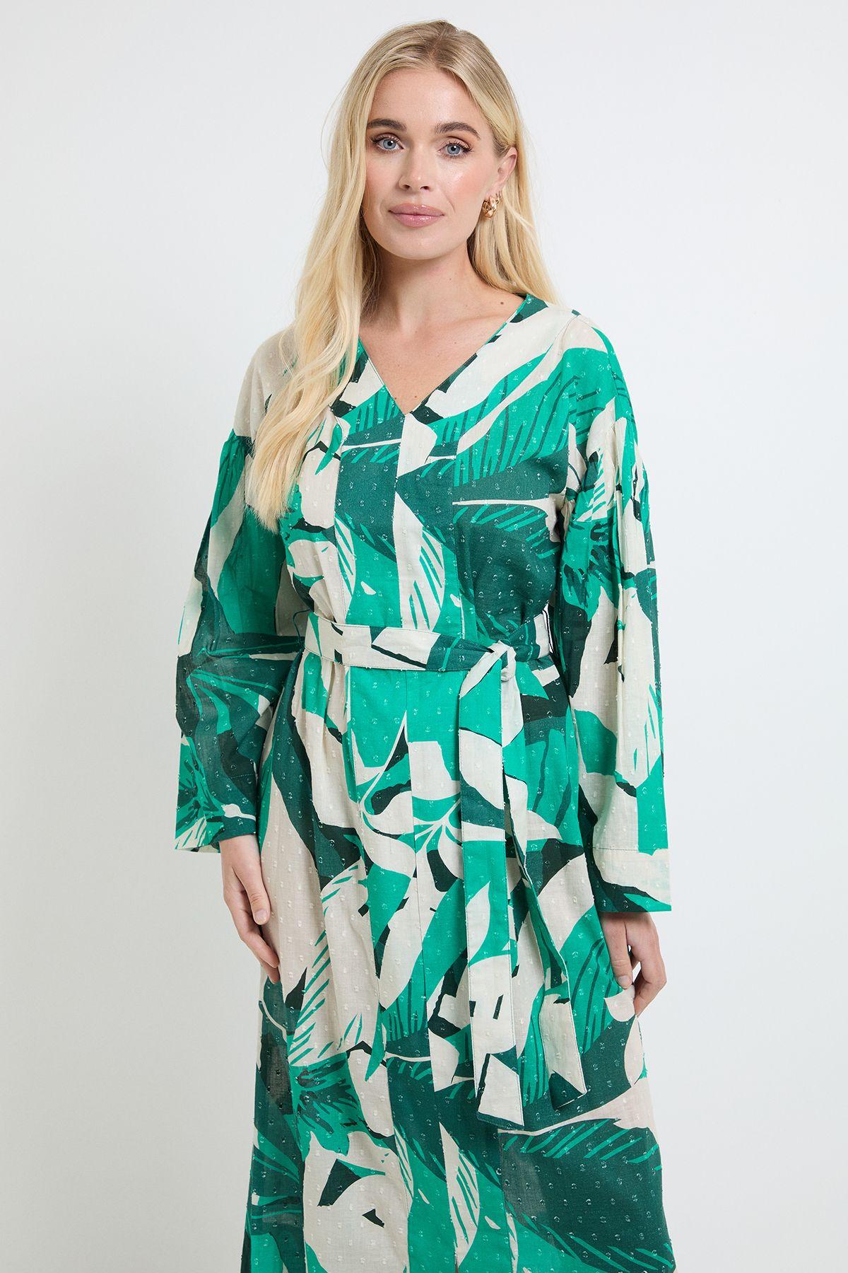 wallis dresses green Buy Wallis Petite Floral Print Mesh Satin Tie Midi Dress In Green
