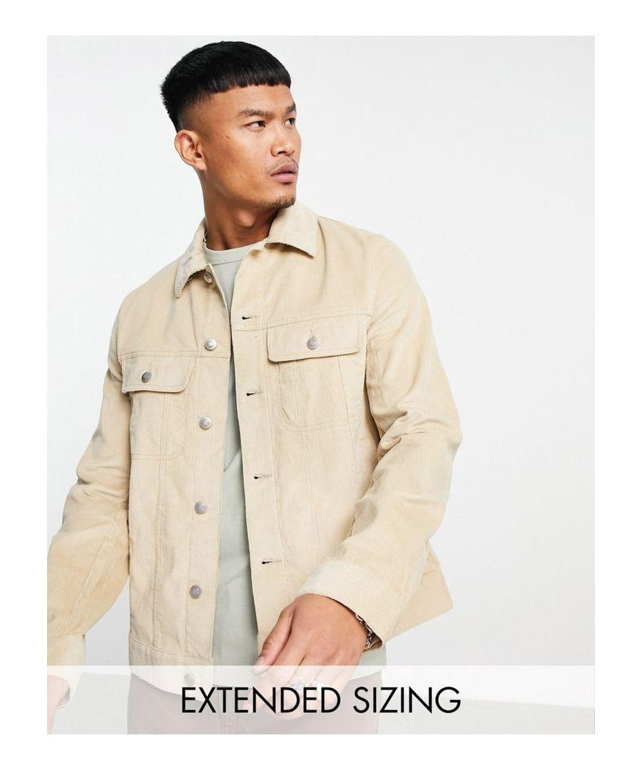 ASOS Cord Western Jacket in White for Men Lyst UK