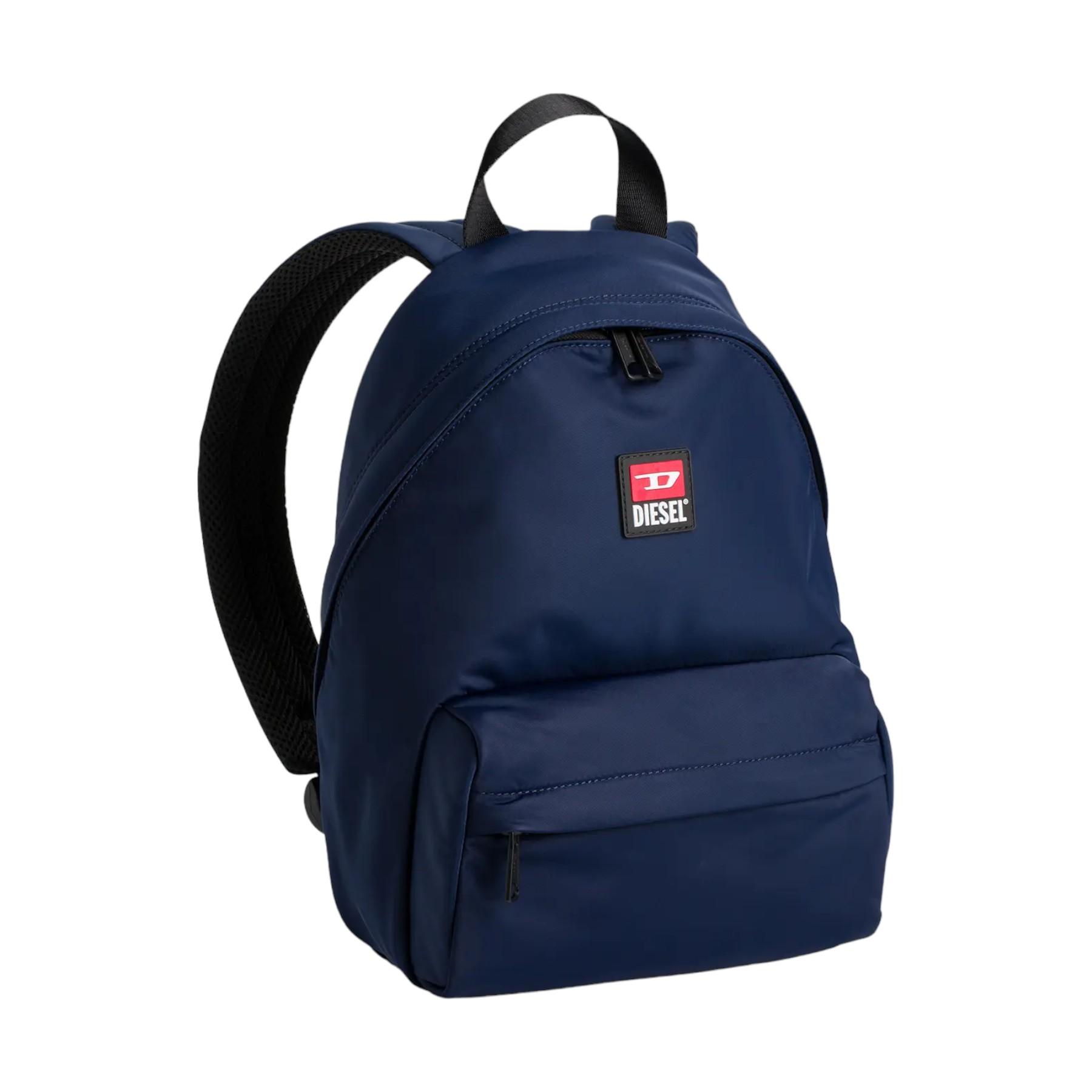 バッグ Diesel enamel nylon backpack navy blue Diesel enamel nylon backpack navy blue DIESEL Backpacks for