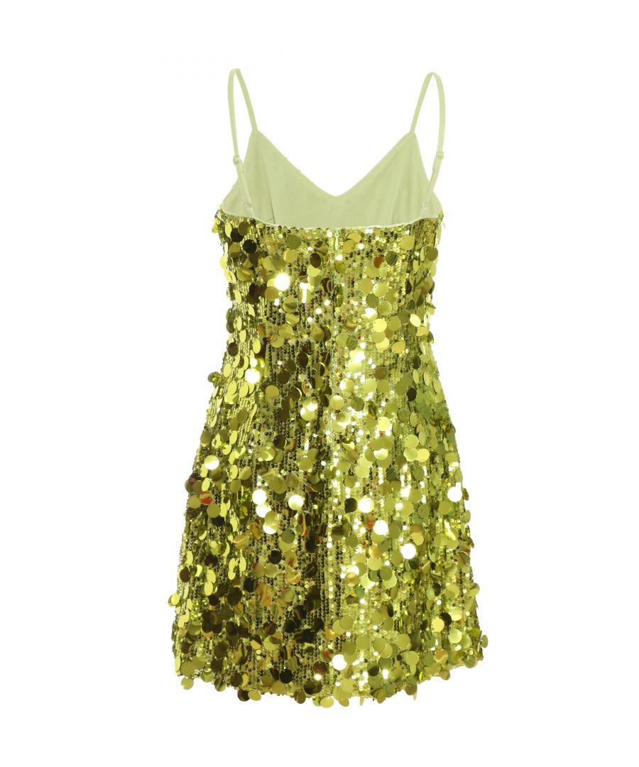 Quiz Lime Sequin Bodycon Dress in Green | Lyst UK