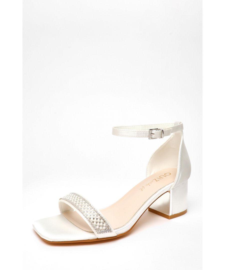 Wedding Shoes Low Heel Wide Fit Sandals Quiz Wide Fit Bridal Satin