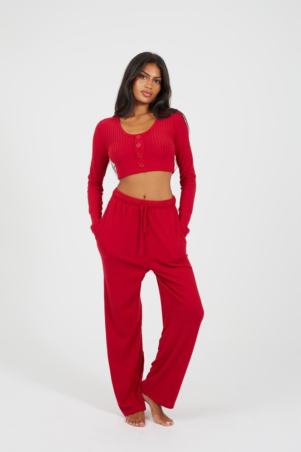 Lounge crop top set sale