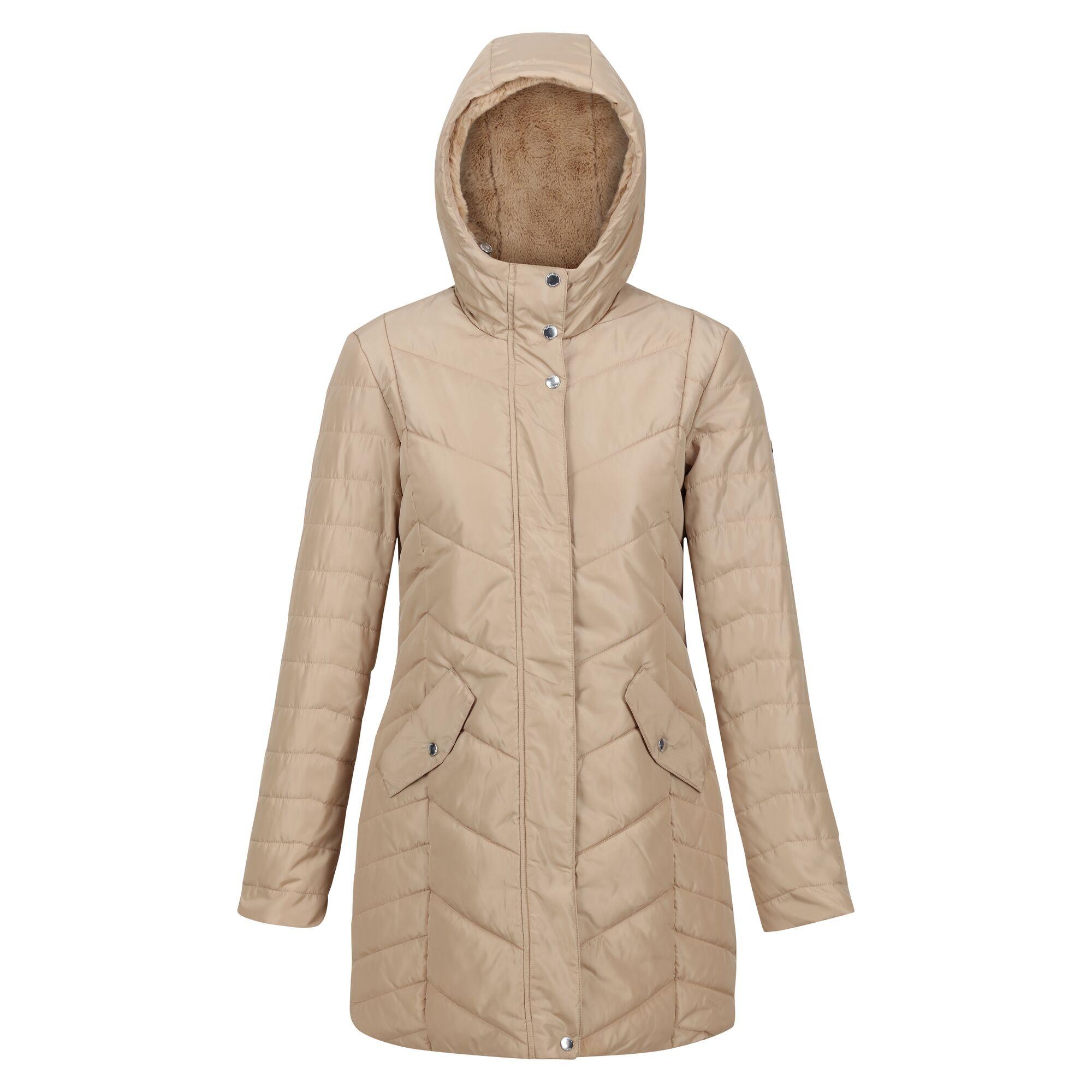 Regatta Ladies Panthea Insulated Padded Hooded Jacket (Barleycorn