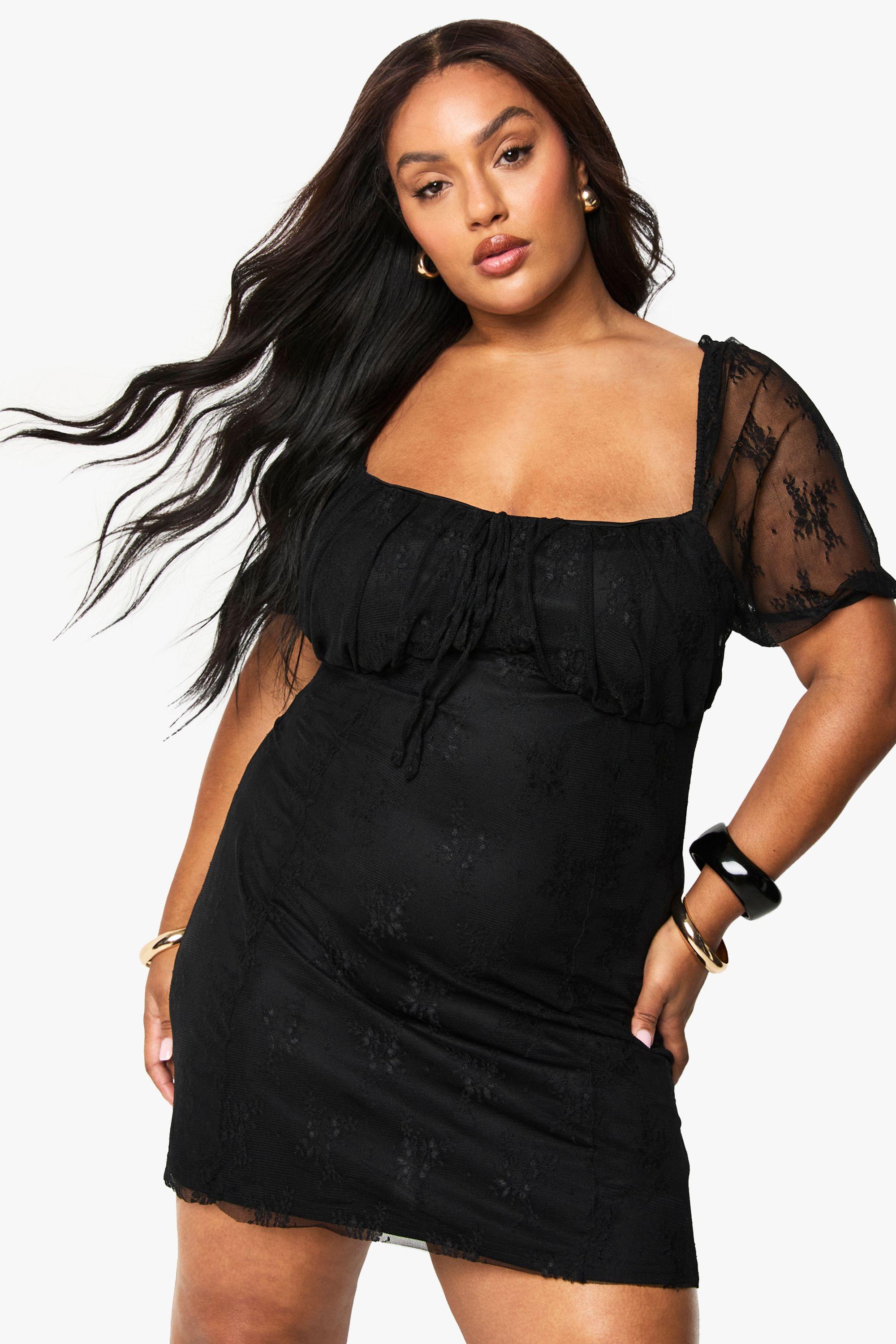 Lace Plus Skater Dress Special Occasion Merlot Sequin Lace Skater