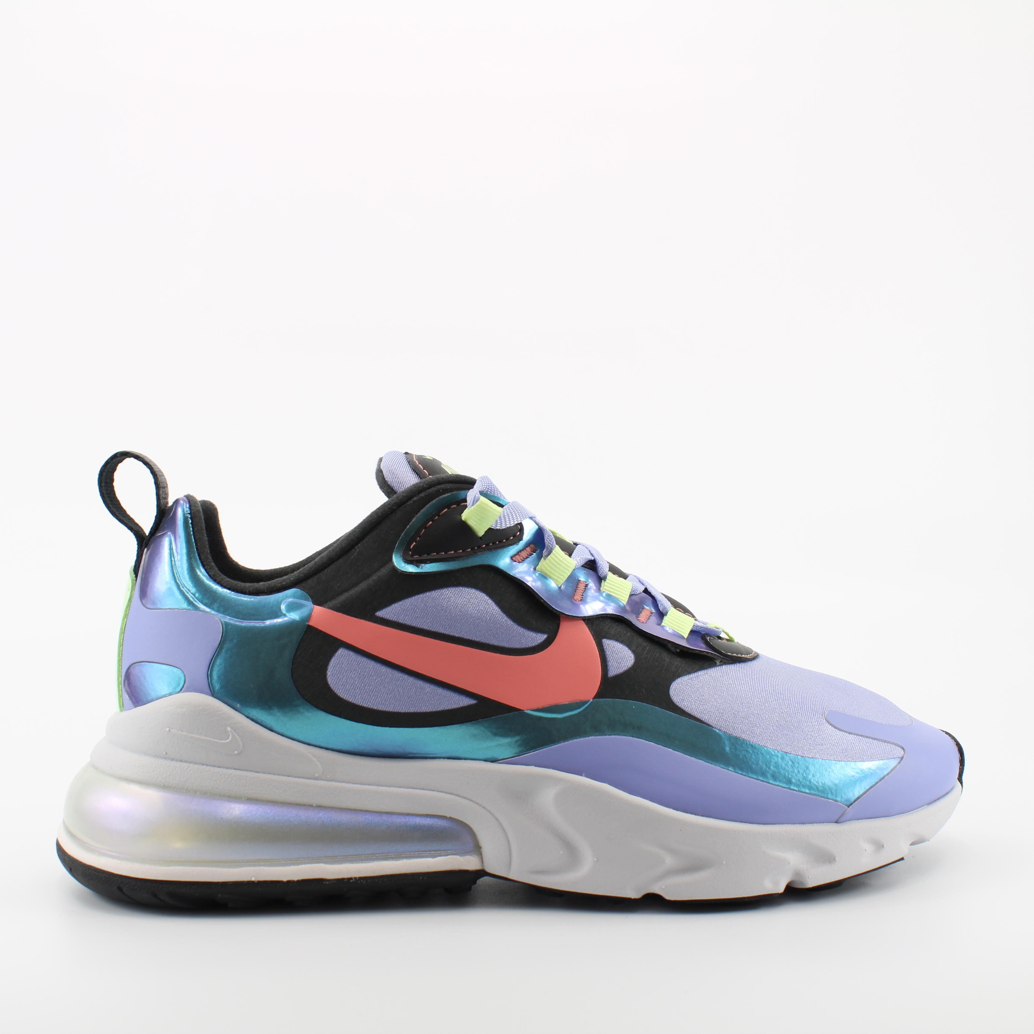 Nike Air Max 270 React Textile Lace Up Trainers Cu4818 001 in Blue Lyst UK