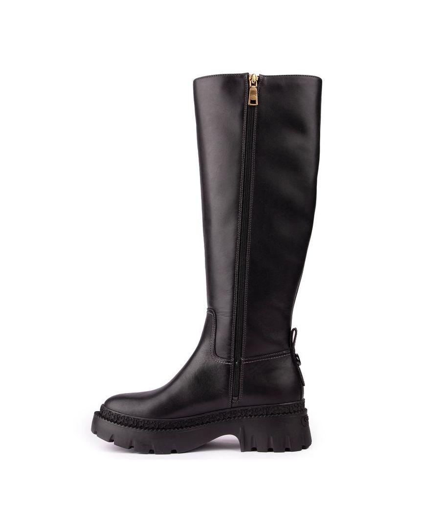 Coach tall black boots 2025