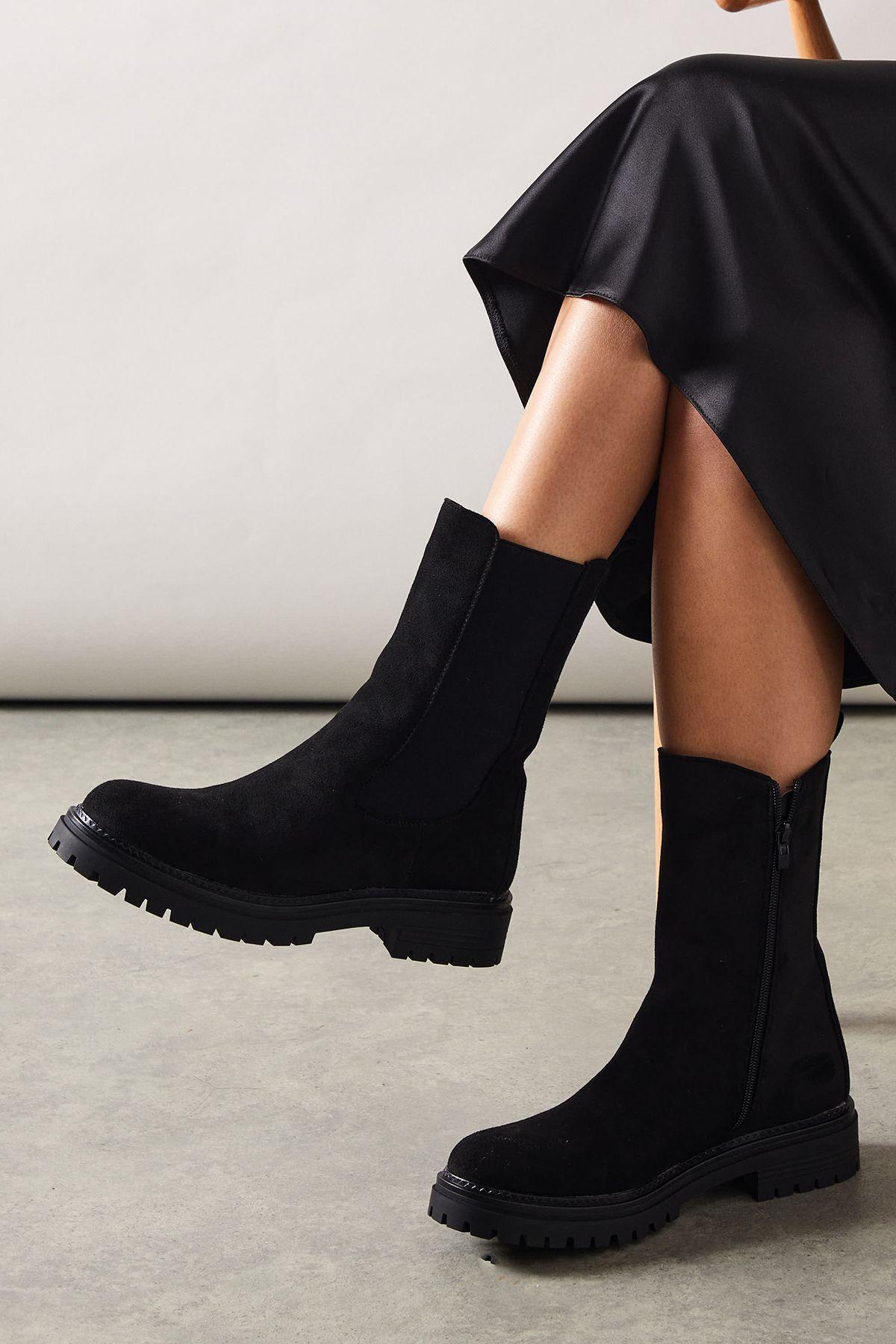 Oasis black ankle boots sale