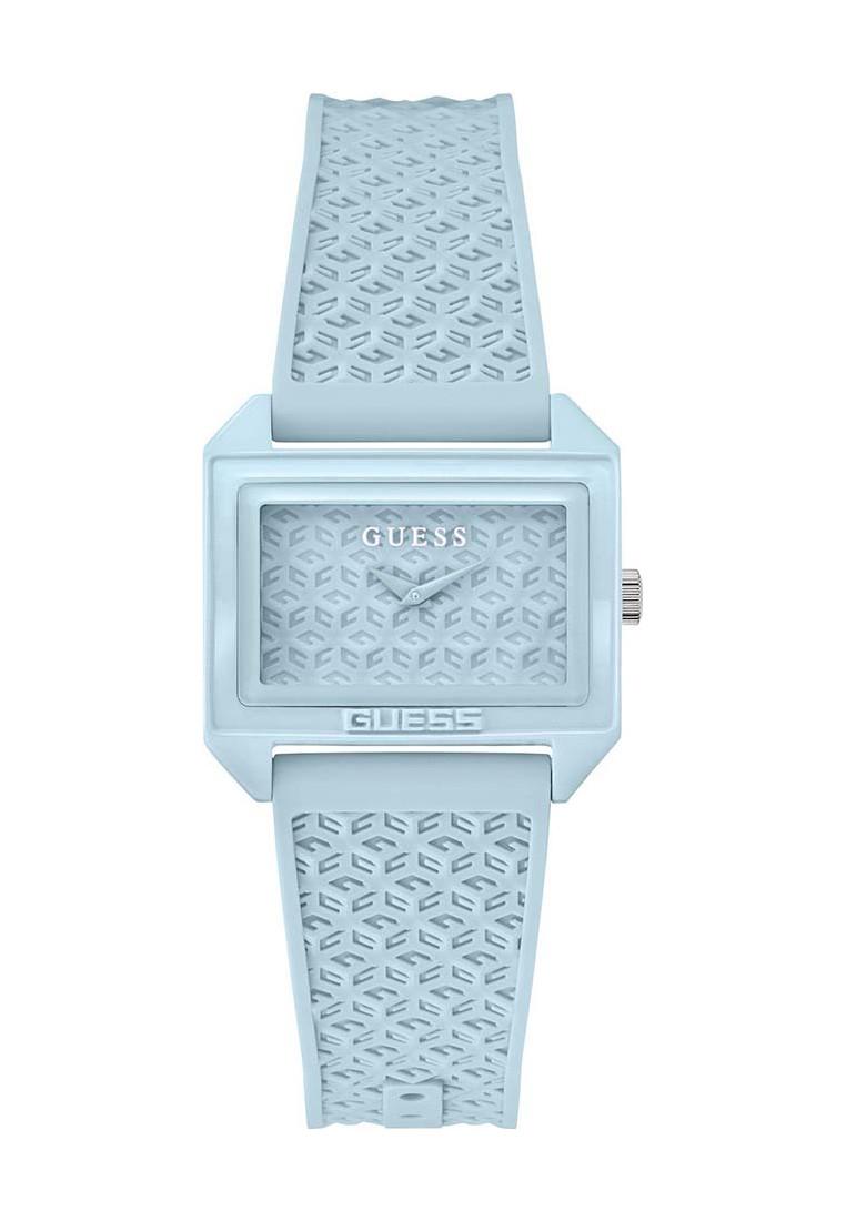 Guess Orologio Uomo V1041M4 | Quadrante Rosso Corallo E Cinturino In Silicone Blu | 10 ATM - 3
