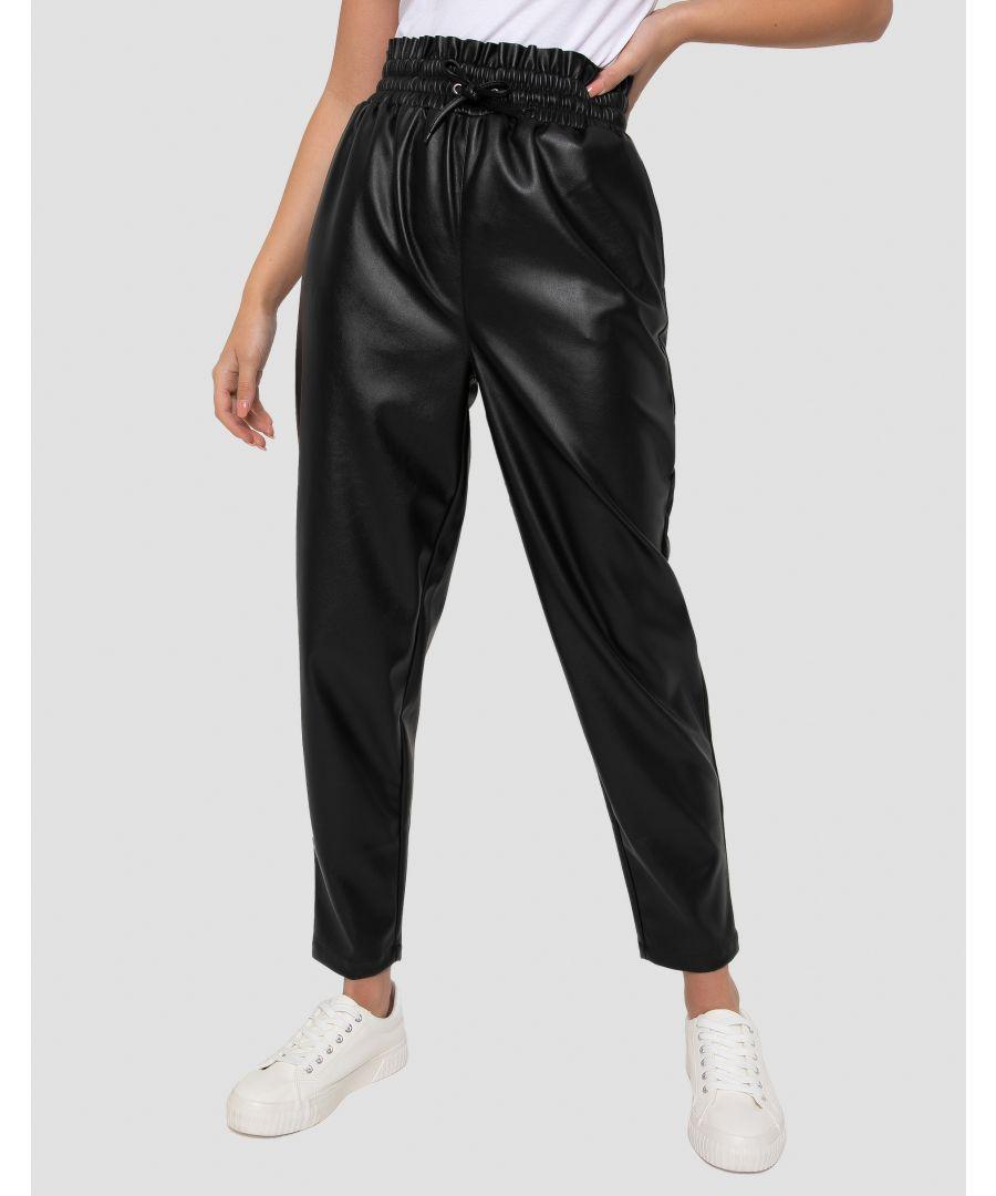 New look deals pu jogger