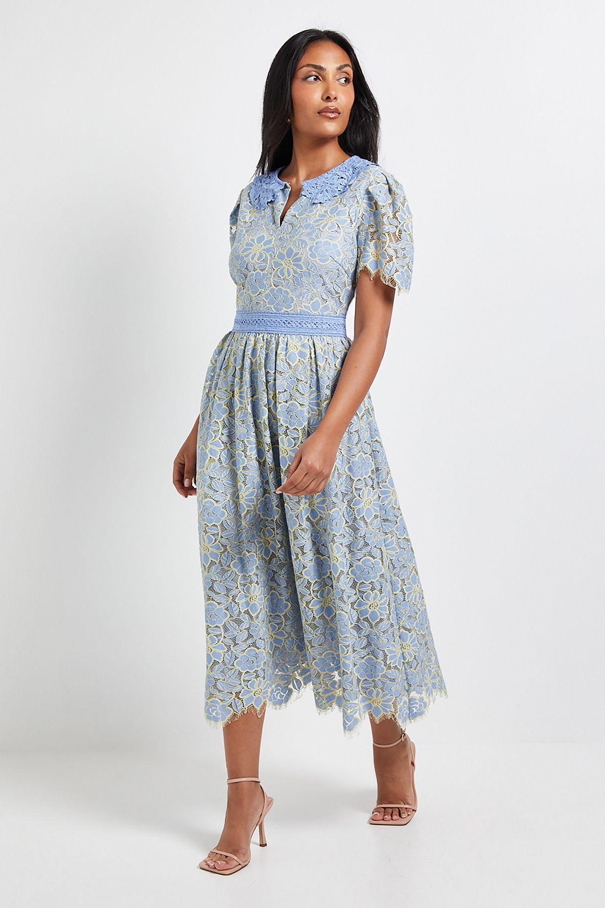 knee length dresses for ladies Petite Studio's Emilee Dress in Ivory