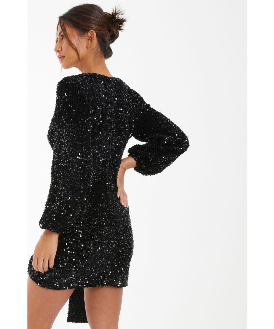 quiz long sleeve sequin dress Quiz Long Sleeve Blue Sparkly Dress Sequin Quiz Chiffon Embellished Maxi Dress Quiz Sequin Fishtail
