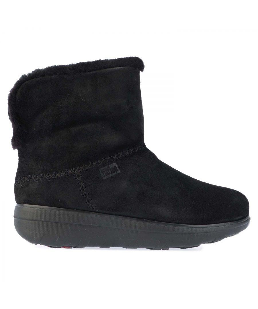 Fitflop S Mukluk Shearling lined Suede Ankle Boots in Black Lyst UK