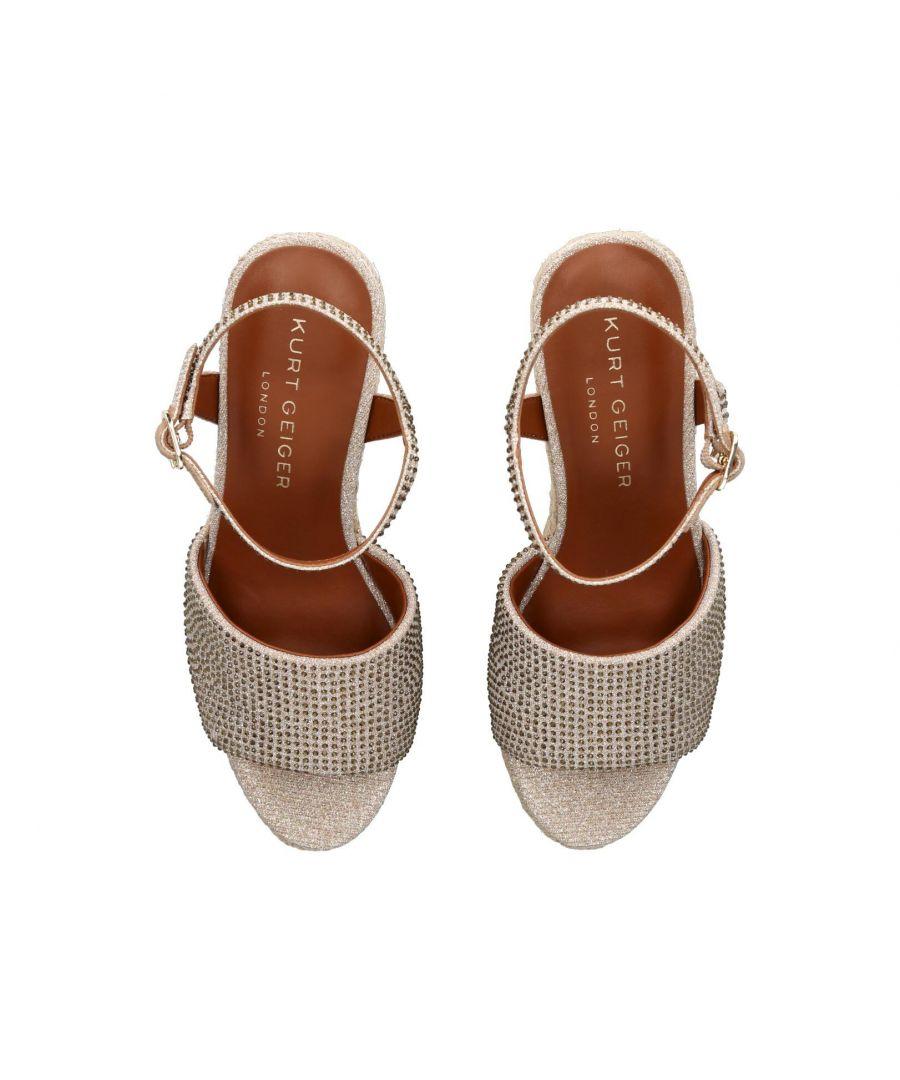 Kurt Geiger Kgl Wedge Heels in Natural Lyst UK