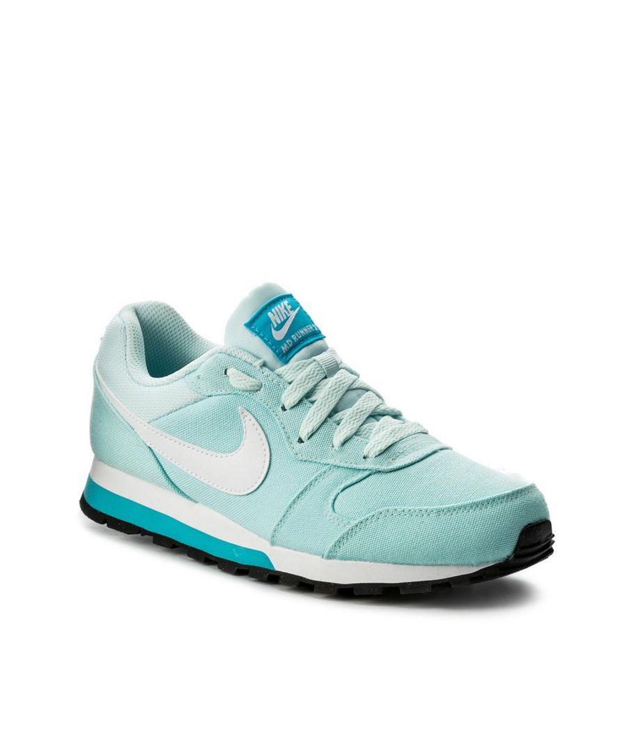 Nike Md Runner Lace Up Blue Synthetic Trainers 749869 404 in Green | Lyst
