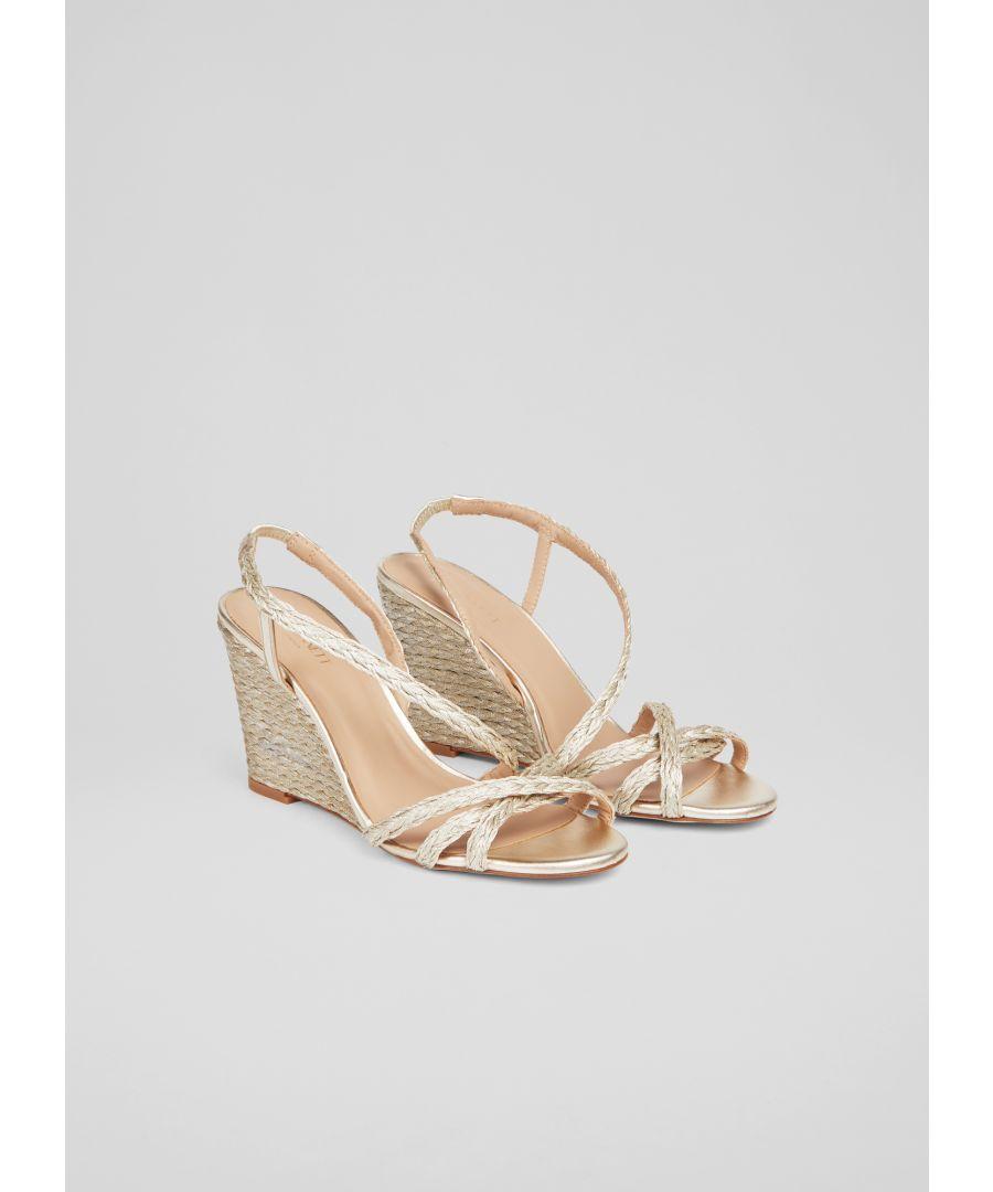 Soft store gold sandals