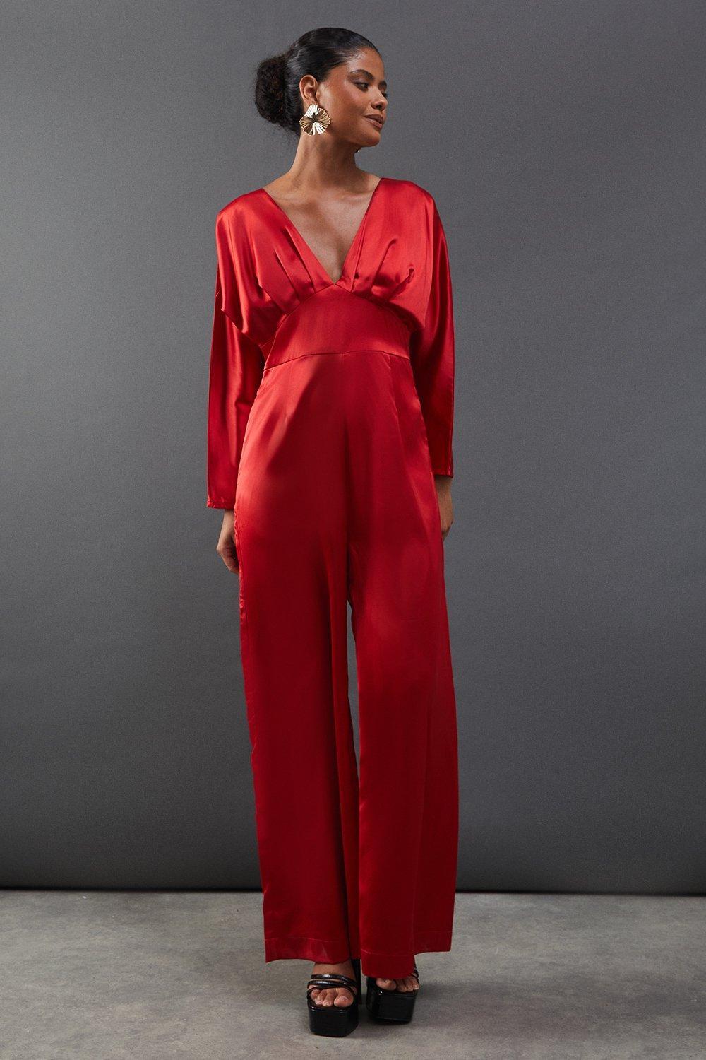 Satin Wide Leg Jumpsuits for Women - Up to 75% off | Lyst UK