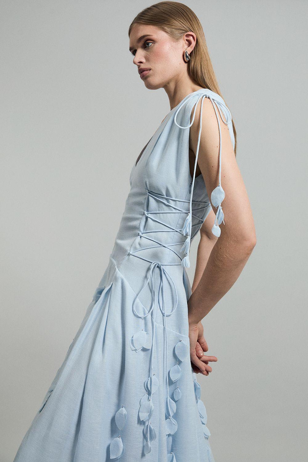 karen millen blue lace dress Jovani 24646 - Long Trumpet Dress main image 1
