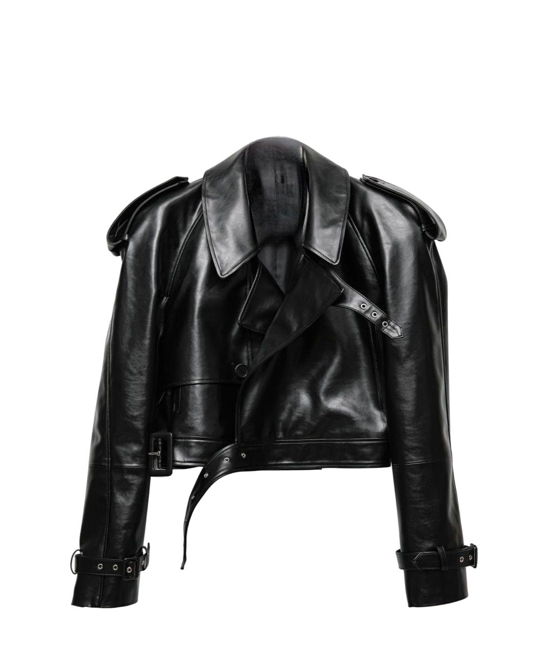 S leather jacket cropped THEREDTHREAD