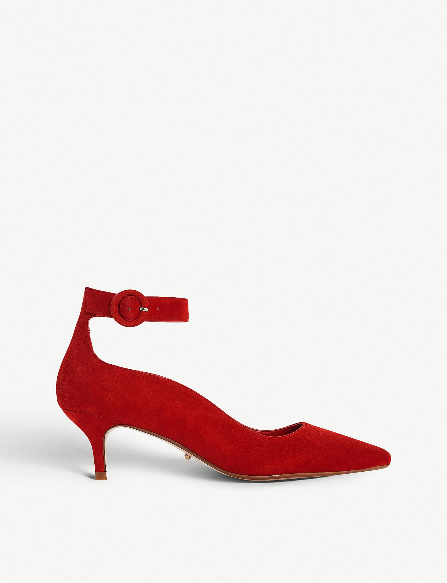 dune red suede shoes