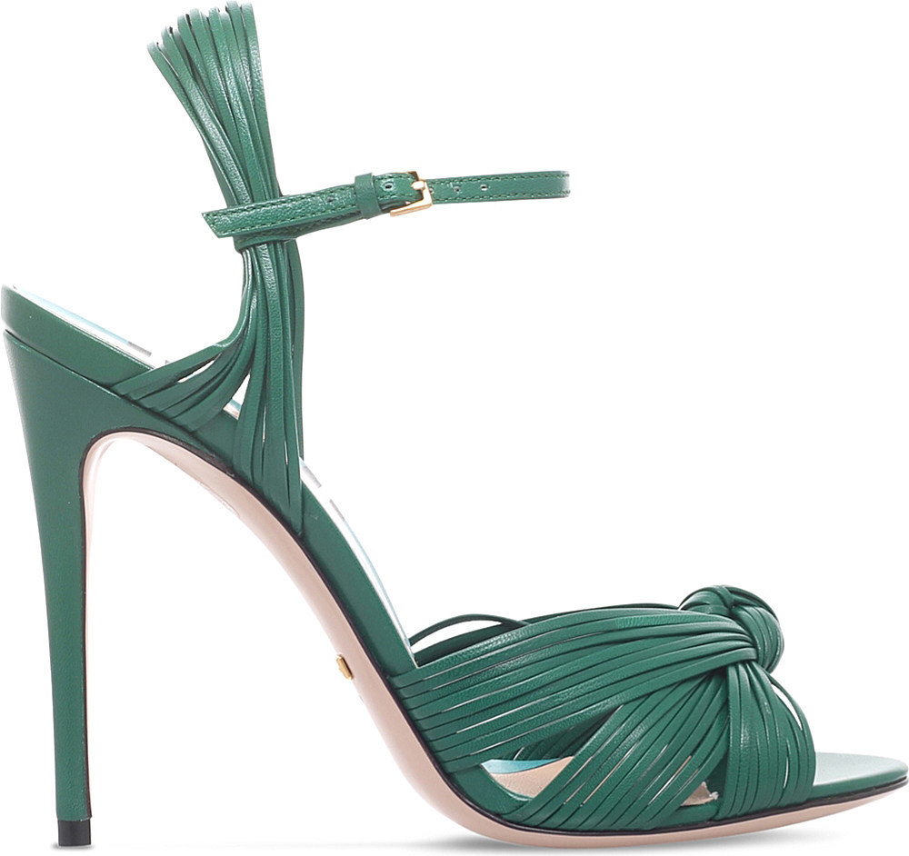 emerald green gucci heels