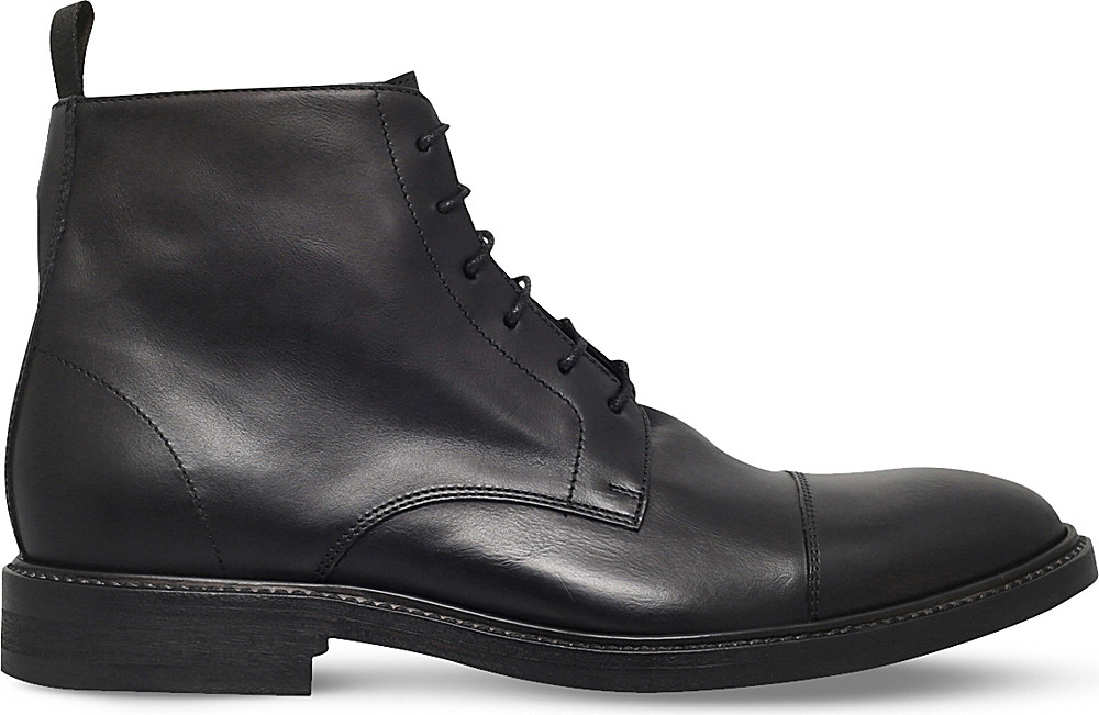 Paul smith Men's Dip-dyed Black Calf Leather 'jarman' Boots in Black ...