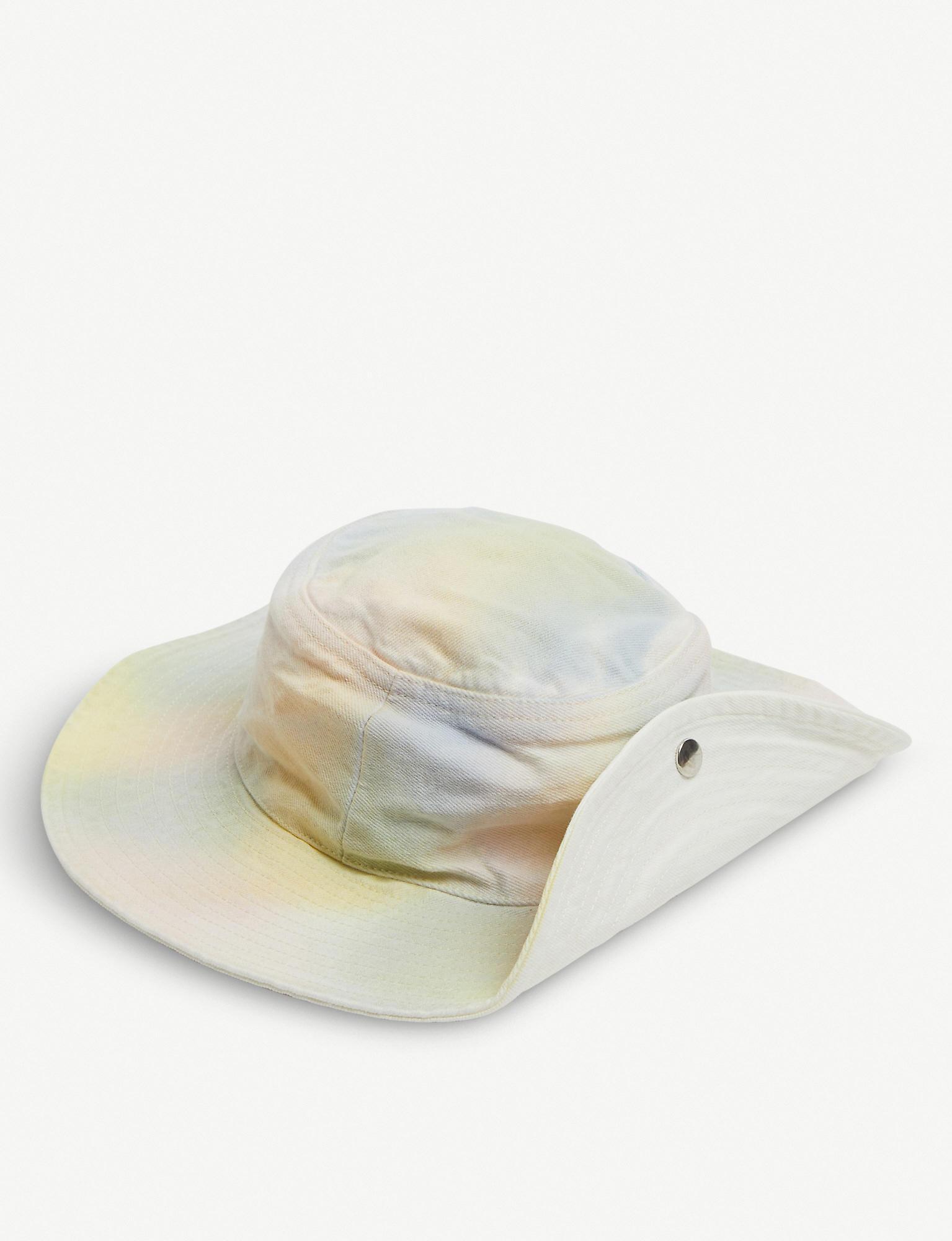 ganni tie dye bucket hat