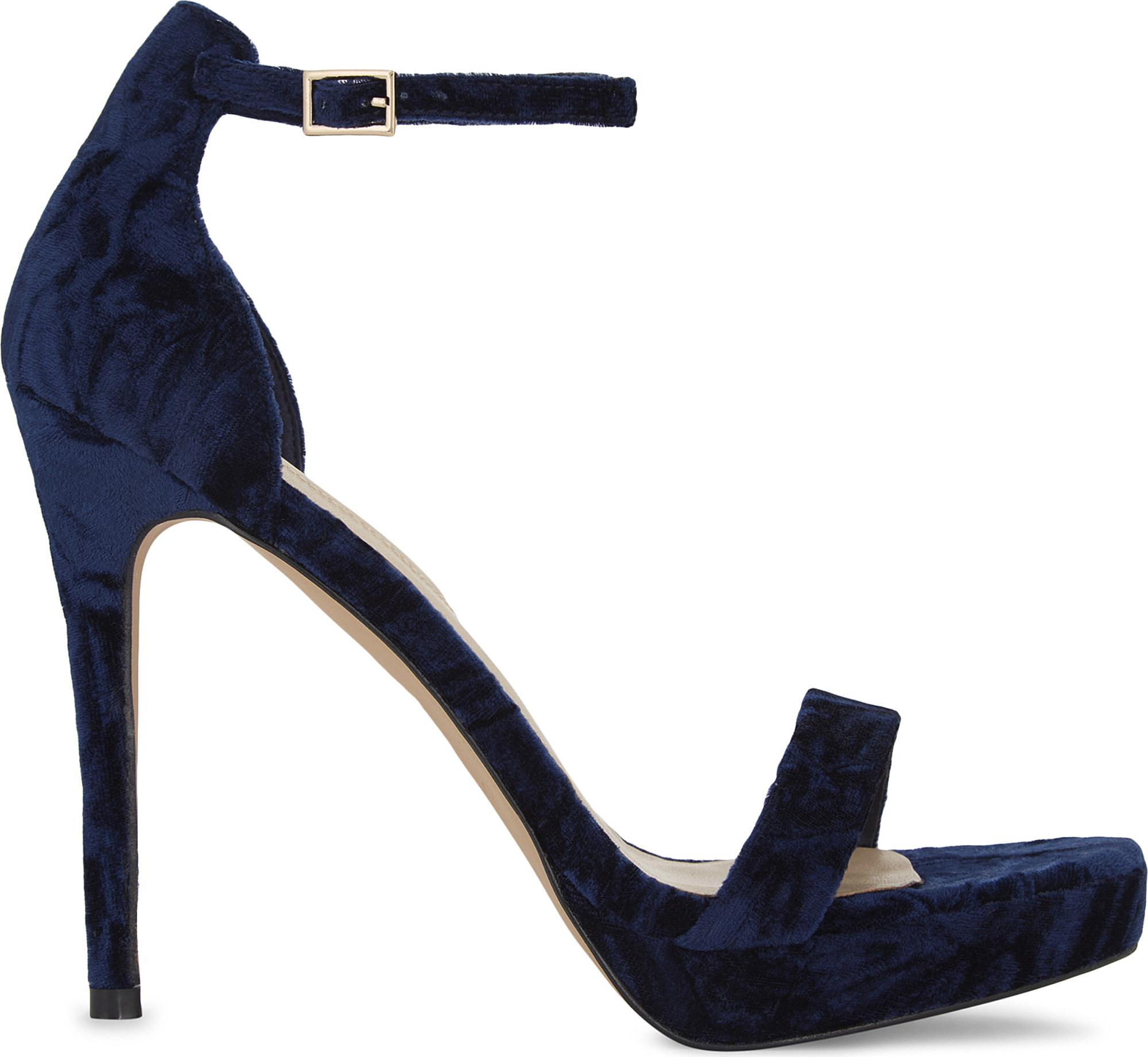 aldo navy blue heels