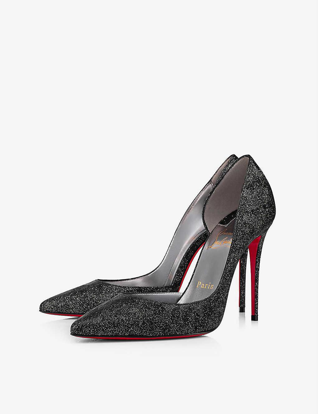 Christian Louboutin Iriza 100 Kid Flinstar Lining Black Lin | Lyst