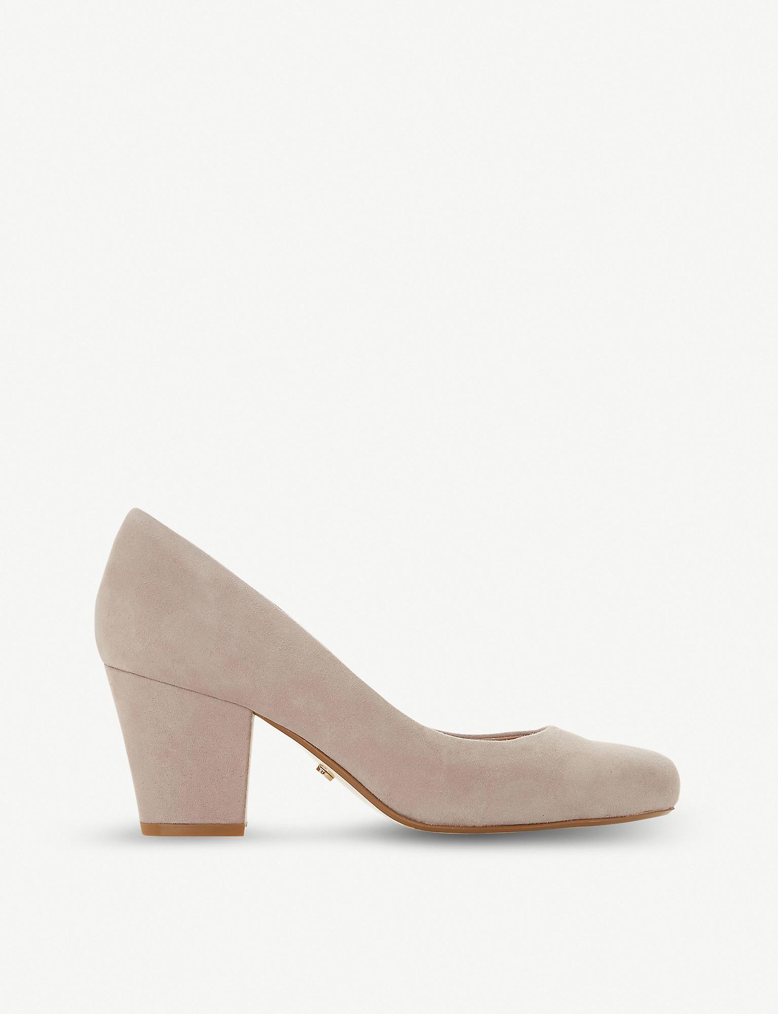 mink suede court shoes