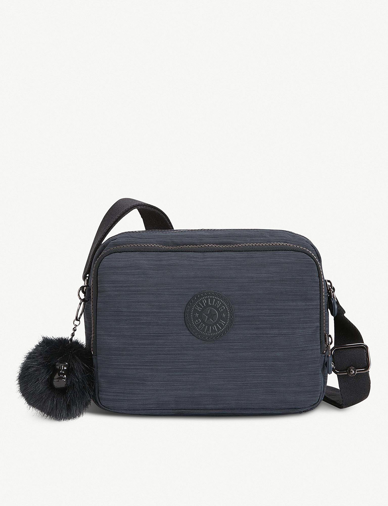 navy blue kipling bag