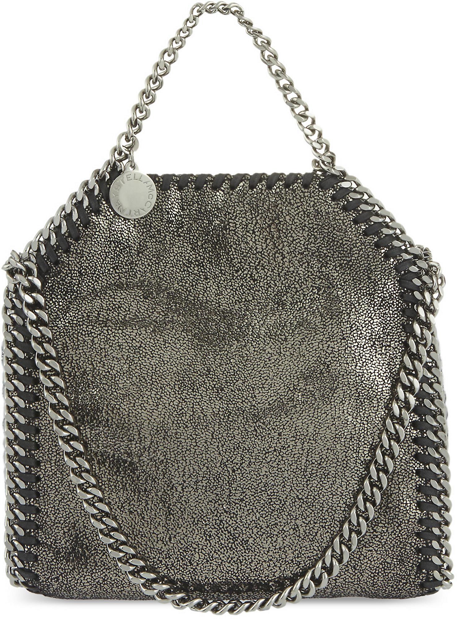 Stella McCartney Tiny Falabella Shoulder Bag in Ruthenium (Metallic) Lyst